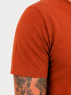 Camiseta Aramis Masculina Basic Lisa Mono Icon Laranja Escuro