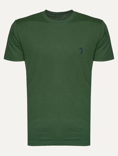 Camiseta Aleatory Masculina Navy Icon Verde Escuro