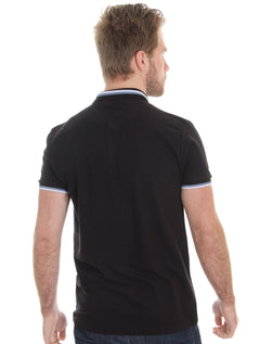 Polo Forum Masculina Muscle Piquet Collar Detail Preta