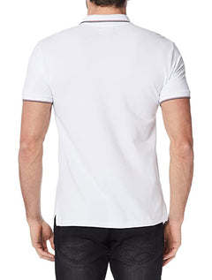 Polo Forum Masculina Muscle Piquet Tipped Collar Branca