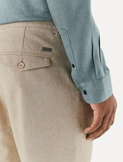 Calça Foxton Masculina Oxford Tóquio New Cáqui Claro