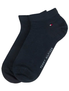 Meia Tommy Hilfiger TH Men Quarter Azul Marinho Kit 2 Pares