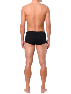 Sunga Calvin Klein Swimwear Trunk Vertical Logo Preta