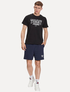 Camiseta Tommy Jeans Masculina Arc Entry Graphic Preta