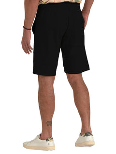 Bermuda Forum Moletom Masculina Regular Benjamin Preta