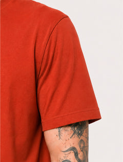 Camiseta Calvin Klein Jeans Masculina Logo New York Laranja