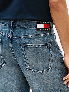 Bermuda Tommy Jeans Masculina Regular Straight Otis Short Azul Médio