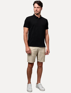Polo Calvin Klein Masculina Piquet Regular Básica Mono Sem Friso Preta