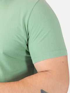Camiseta Von der Volke Masculina Origineel Signature Logo Verde Claro