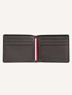 Carteira Tommy Hilfiger Couro Corporate Mini CC Marrom