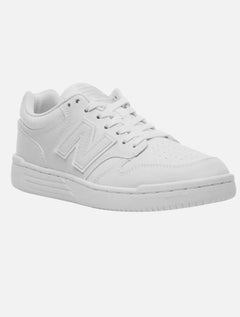 Tênis New Balance Masculino Casual Couro 480 Low All White Branco