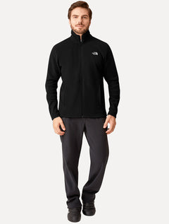 Blusa The North Face Masculina Fleece TKA 100 Glacier Full Zip Preta