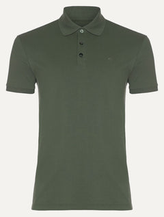 Polo Ellus Masculina Piquet Classic Easa Verde Militar