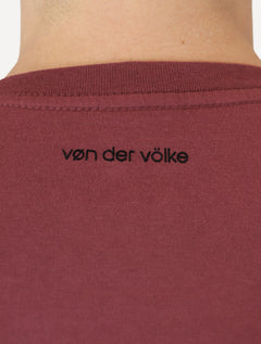 Camiseta Von der Volke Masculina Origineel Velvet Dark Lion Bordô