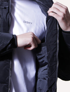 Jaqueta Victory Eagle Masculina Nylon Puffer Preta