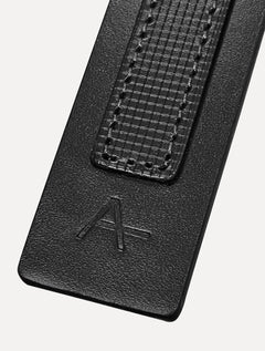 Kit Chaveiro e Porta Cartão Aramis Couro Texture Preta