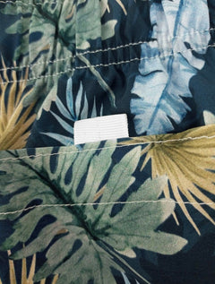 Short Sergio K Masculino Beachwear Tropical Palm Peel Azul Marinho