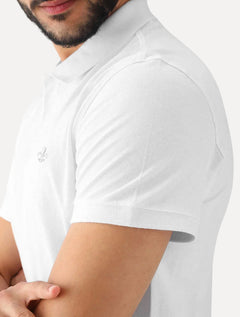 Polo Dudalina Masculina Essentials Extra Cotton Light Icon Branca