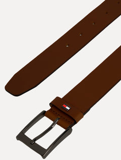 Cinto Tommy Hilfiger Masculino Couro Adan Leather Marrom