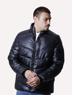 Jaqueta Victory Eagle Masculina Metallic Zip Preta