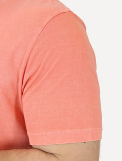 Camiseta Von der Volke Masculina Origineel Linear Brand Salmão