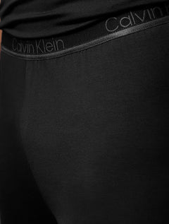 Pijama Calvin Klein Short Curto Modal Light CK Logo Grande Preto