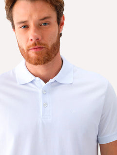 Polo Ellus Masculina Piquet Classic Easa Branca