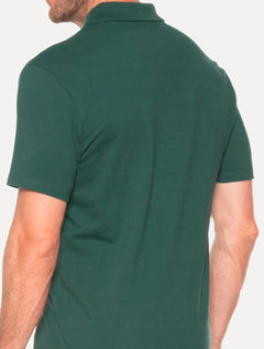 Polo John John Masculina Light Transfer Verde Escuro