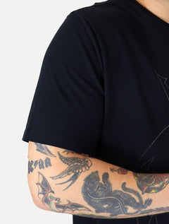 Camiseta Von der Volke Masculina Origineel Outline Crown Azul Marinho