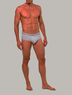 Cueca Calvin Klein Brief Cotton Stretch Classic Branca Pack 3UN