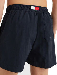 Short Tommy Hilfiger Medium Drawstring Embroidered Logo Azul Marinho