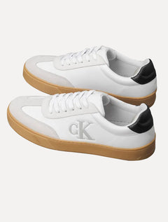 Tênis Calvin Klein Jeans Masculino Palito Embossed CK Branco