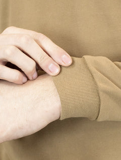 Moletom Dixen Masculino Crewneck Liso Cáqui