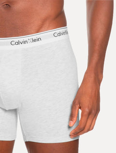 Cueca Calvin Klein Underwear Boxer Modern Cotton Cinza 1UN