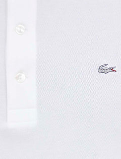Polo Lacoste Masculina Piquet Slim Fit Stretch Branca