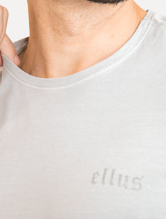 Camiseta Ellus Masculina Cotton Fine Grunge Gothic Classic Cinza Claro