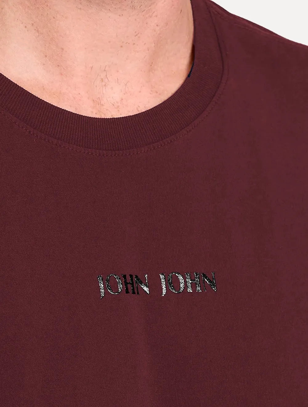 Camiseta John John Masculina Regular Fit Cleans Vinho 