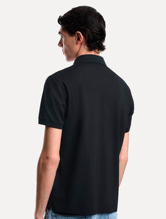 Camisa Polo Empório Armani Masculina Embossed EA Logo Embroidery Azul Marinho