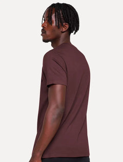 Camiseta Ellus Masculina Maxi Logo Classic Brush Bordô