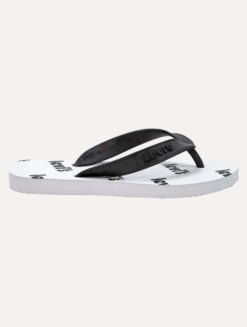 Chinelo Levis Printed Mono Logo Branco