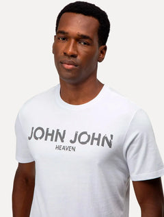 Camiseta John John Masculina Regular Eroded Heaven Branca