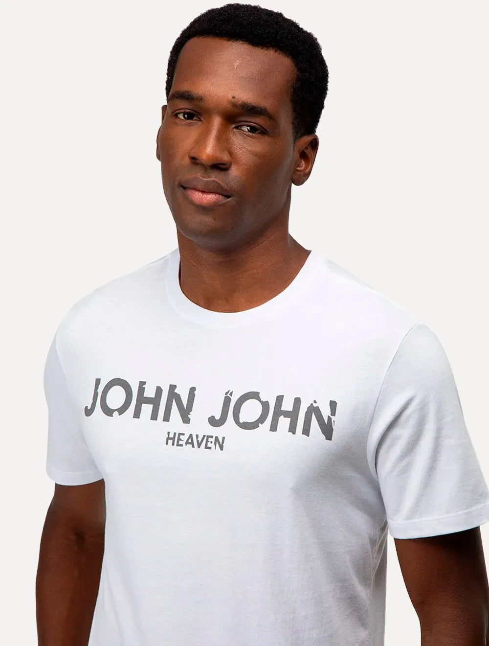 Camiseta John John Masculina Regular Eroded Heaven Branca