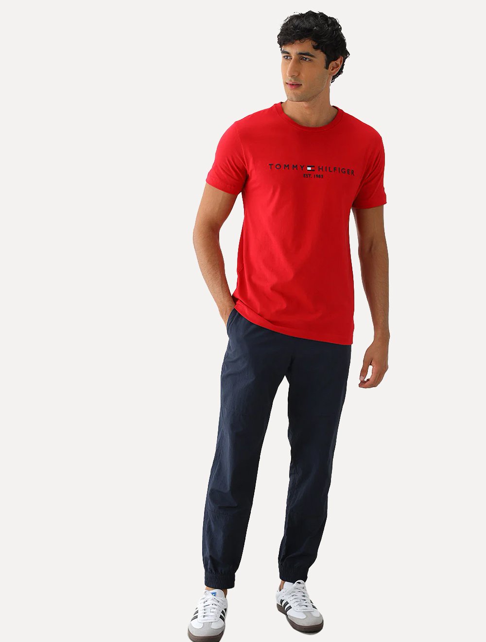 Camiseta Tommy Hilfiger Masculina Core Logo Vermelha