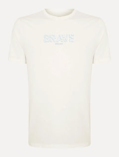 Camiseta Dudalina Masculina Regular Brave Relevo Off White