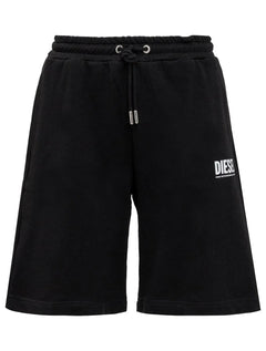 Bermuda Diesel Moletom Masculina P-Crown Logo Preta