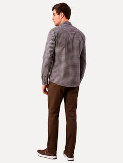 Calça Calvin Klein Jeans Masculina Slim Chino Marrom