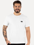 Camiseta Calvin Klein Jeans Masculina Dark Square Branca