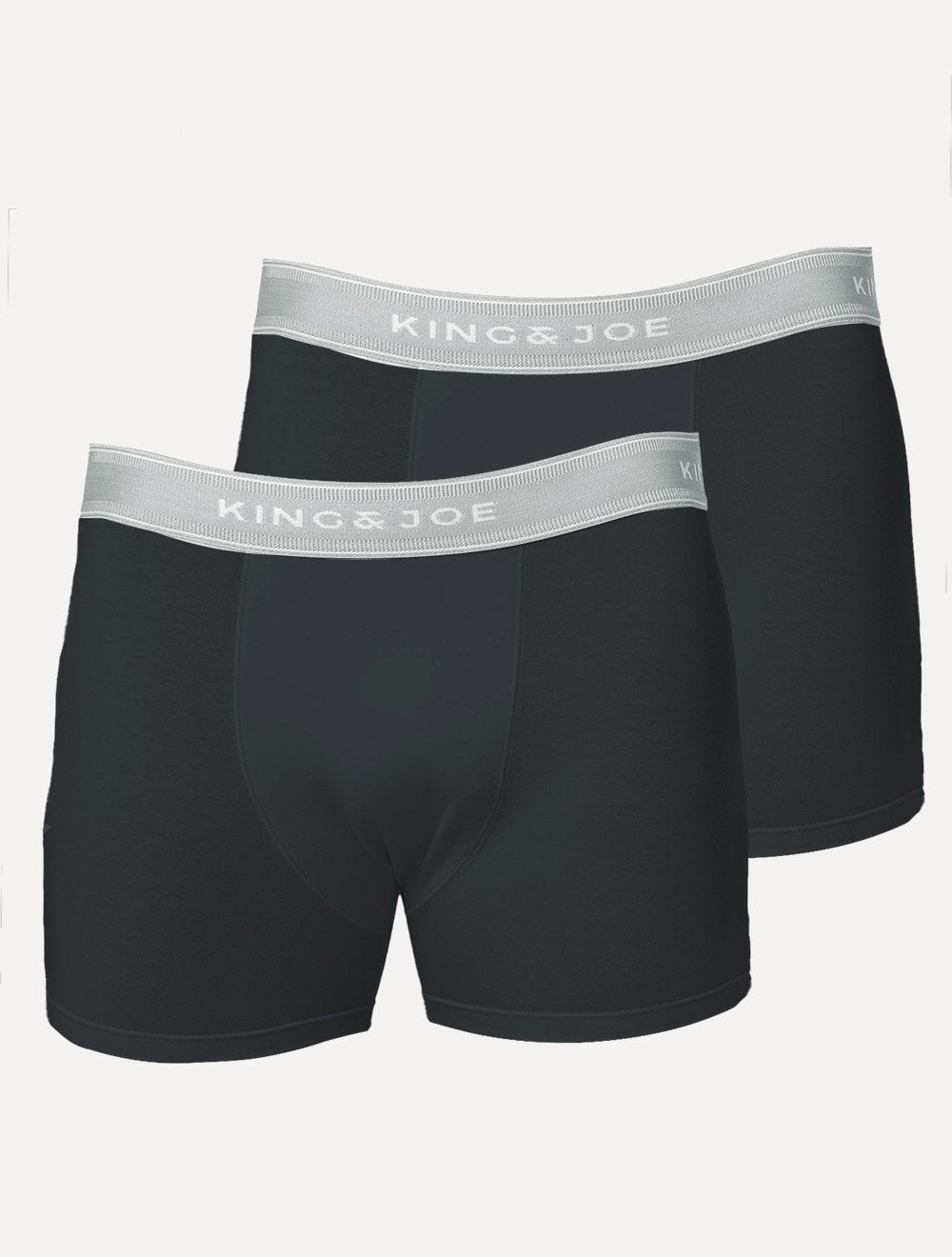 Cueca King & Joe Boxer Lisa Grey Logo Preta Pack 2UN AC26702 00003