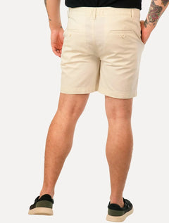 Bermuda John John Masculina Cotton Off-White