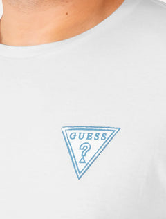 Camiseta Guess Masculina Los Angeles Tropical Branca